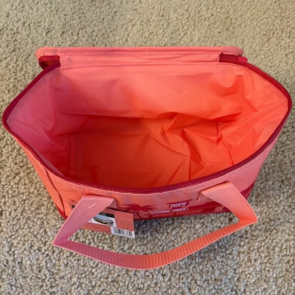 Trader Joe's Mini Insulated Bags Peach Travel cooler NWT - Picture 3 of 3